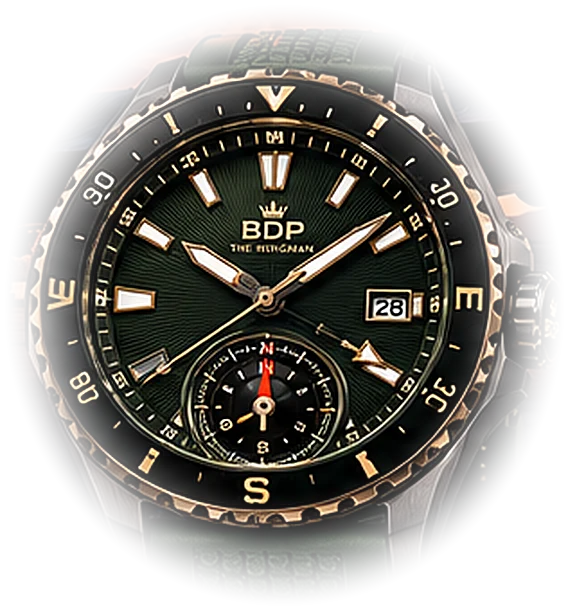 The Wingman Ghost Recon: green dial with bronze-toned bezel